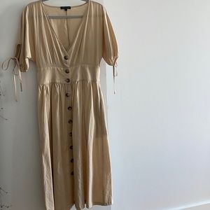 Bohemian/cottage style mid-length dress, lightweight & perfect for summer.